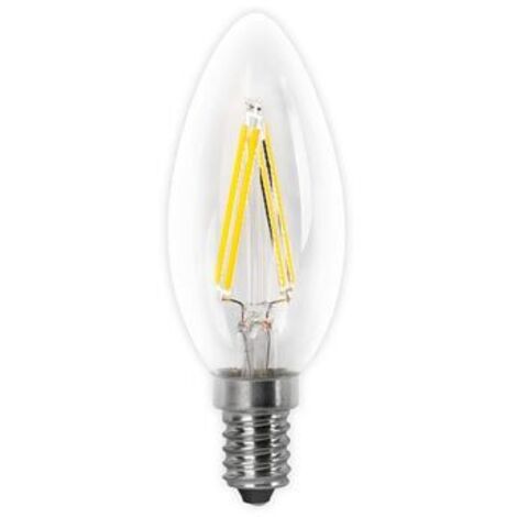 LAMPADINA LED FILAMENTO CANDELA TRASPARENTE E14 4W 400LM