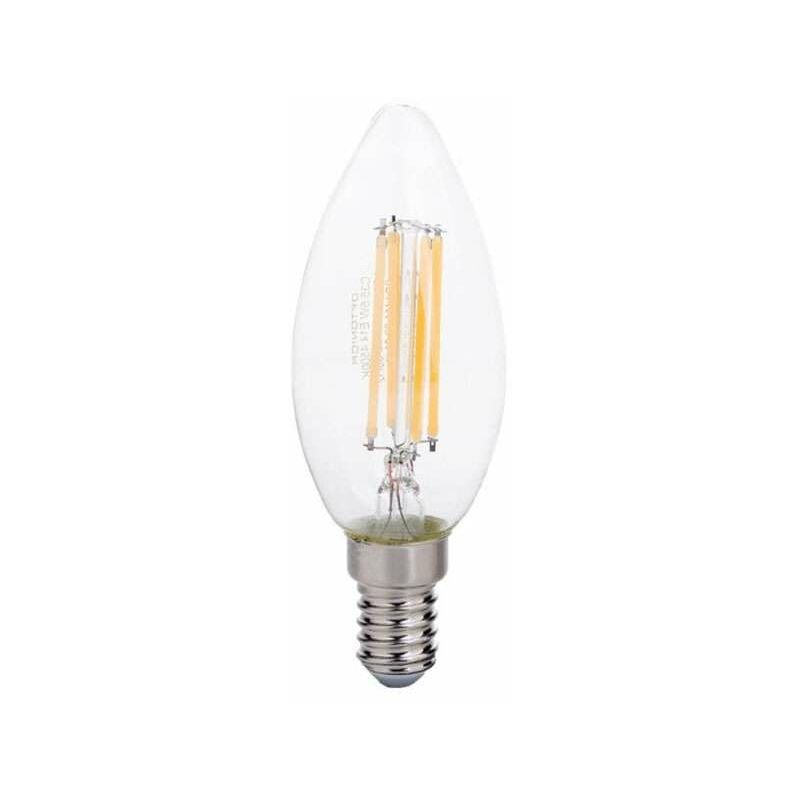 Lampadina led Filamento E14 6W Equivalenti a 55W - Bianco Giorno 6000K