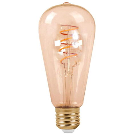 Lampadina LED filamento spirale 4W E27 2700K 420lm ML556