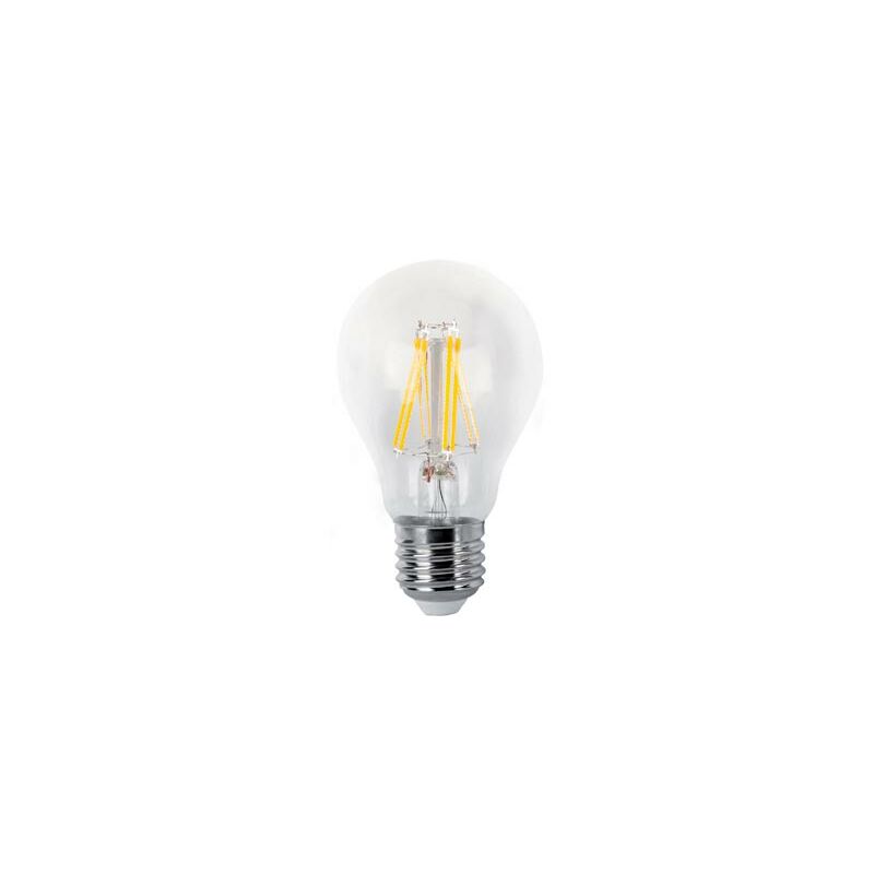 Image of Lampada a led standard a filamento chiaro E27 6 w luce calda - 23275