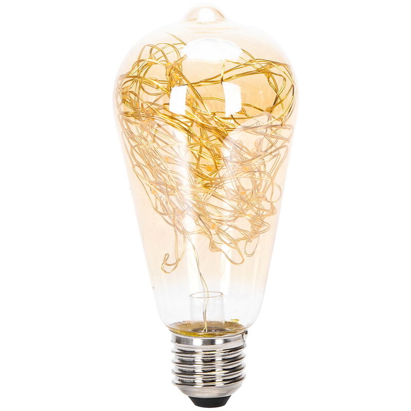 Image of Lampadina Led Filo di rame E27 ST64 1,2W decorativa Bianco caldo 1800K Aigostar