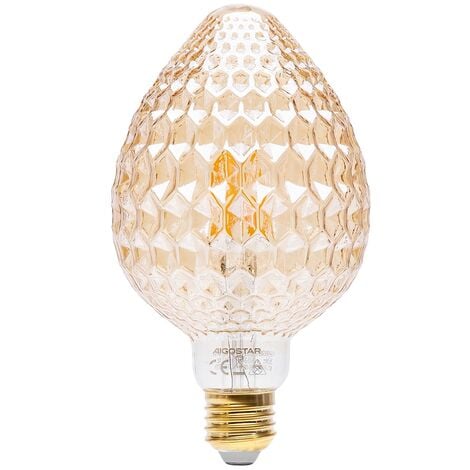 Lampadina Led Fragola Vintage a Filamento E27 a 4W decorativa Bianco caldo 1800K Aigostar