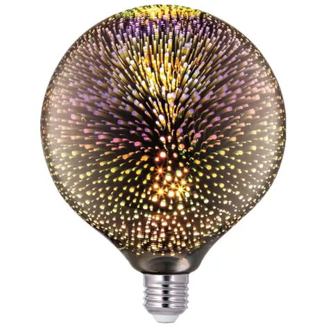 Lampadina Led Fuochi d&8217artificio 3D E27 G125 4W decorativa RGB Aigostar