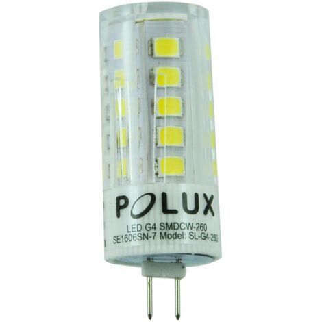 Lampadina LED G4 12V 3W 260lm 6500K Polux Platinum 306623
