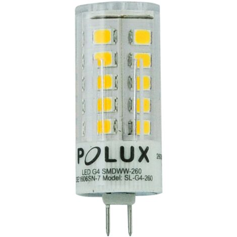 Lampadina LED G4 12V 3W 3000K 260lm Polux Platinum