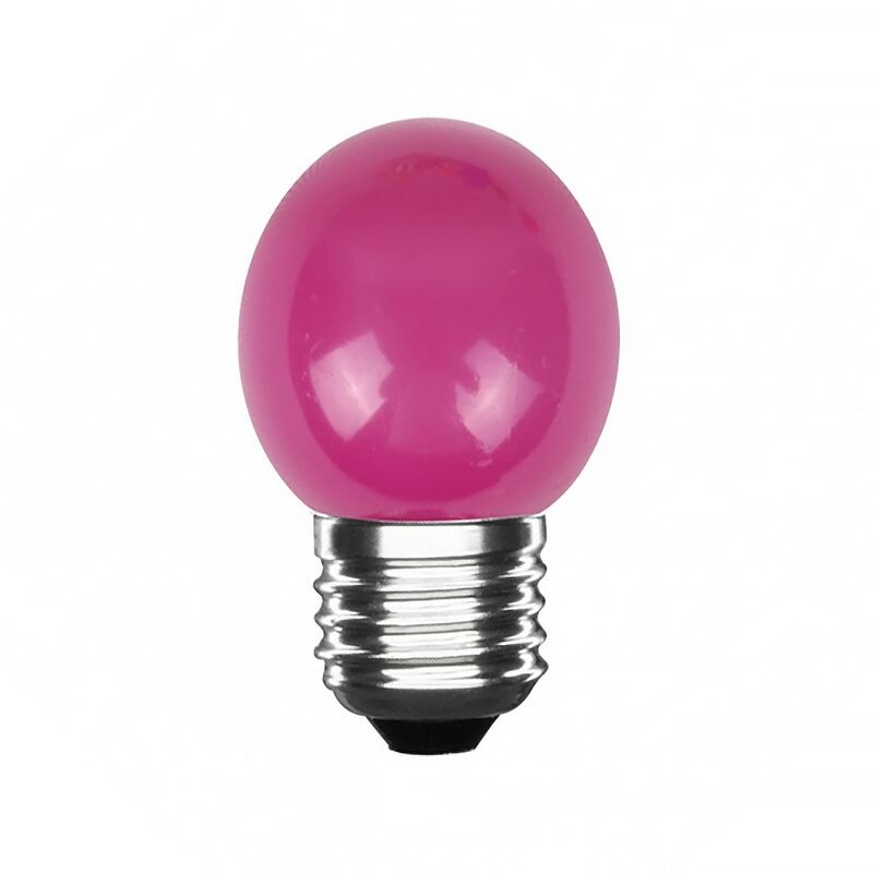 Lampadina Led E27 G45 a sfera 3W Rosa Ledleditalia...