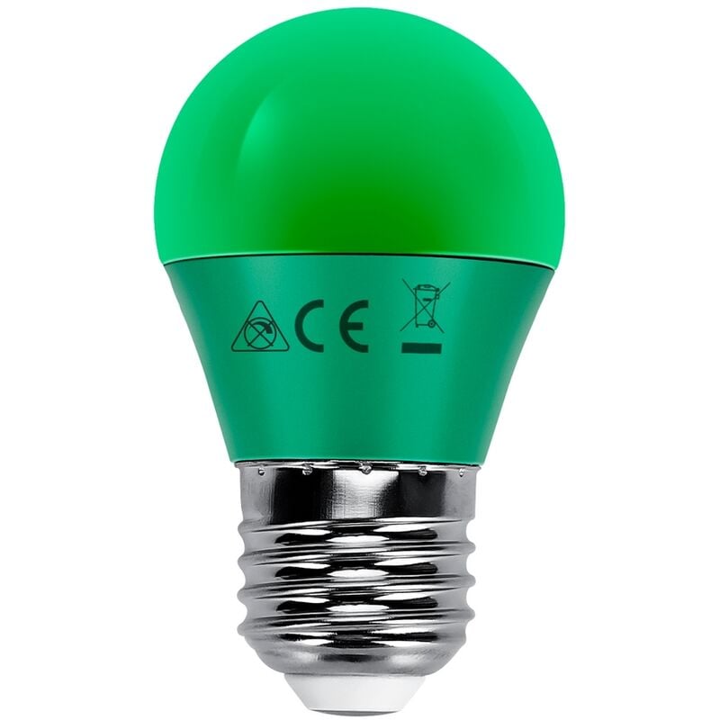Aigostar - Lampadina Led E27 G45 a sfera 4W Verde