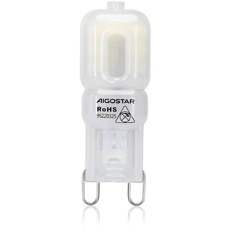 Lampadina Led G9 a Capsula 2W SMD opaca Bianco freddo 6500K Aigostar
