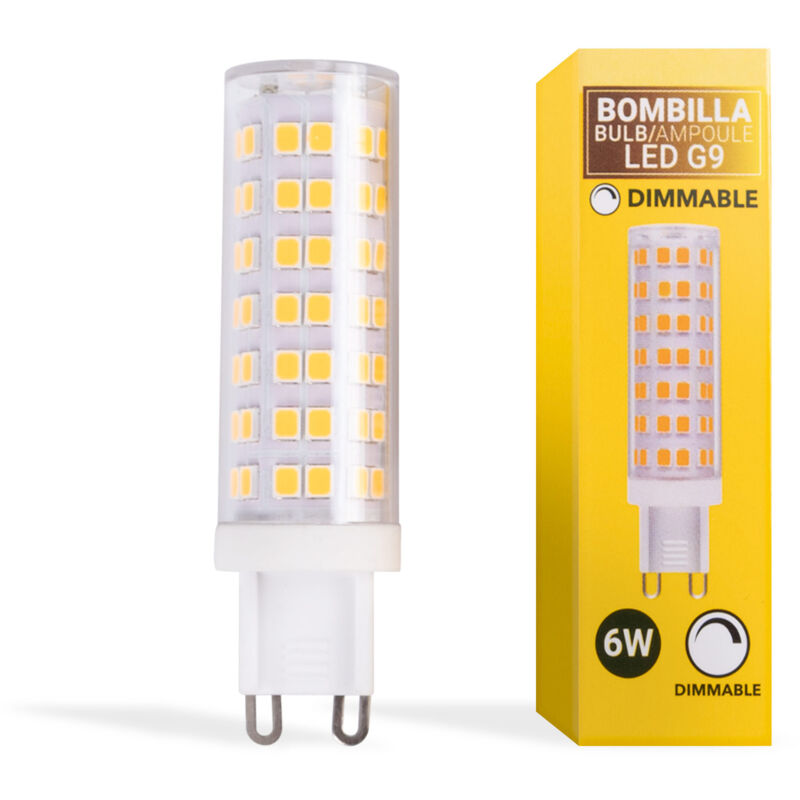 Image of Lampadina LED G9 tubolare 220-240V AC - 6W - Dimmerabile - Bianco Neutro - Bianco neutro