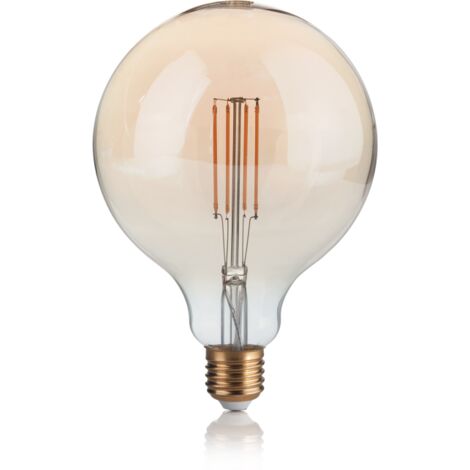 Lampadina led globo d125 ambra dimmerabile e27 4w 223926