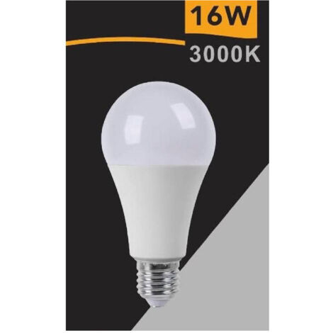 Lampadina Led Globo E27 16w Luce Fredda 6500k Calda 3000k Naturale 4000k A70-16w