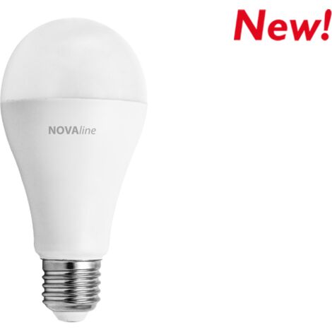 Lampadina Led Goccia 18 W  E27, Luce Calda 3000 K NOVALINE