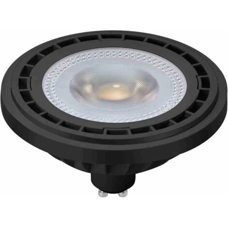 Lampadina LED GU10 10W 4000K 870lm 38° nera Eko-Light