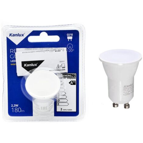 Lampadina LED GU10 2,2W 4000K neutra 180lm Kanlux 33080