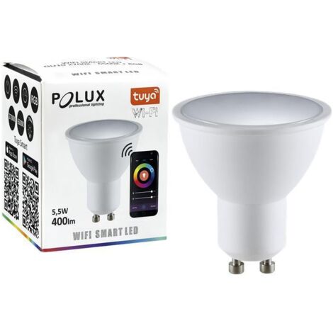 Lampadina LED GU10 5,5W 400lm RGB+CCT WiFi Tuya Polux