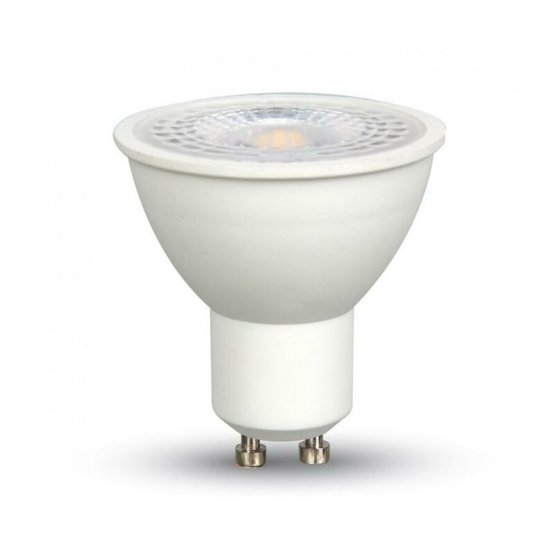 Image of V-tac - lampadina led faretto 7W GU10 plastica con lenti bianco caldo 110 3000K - Luce calda