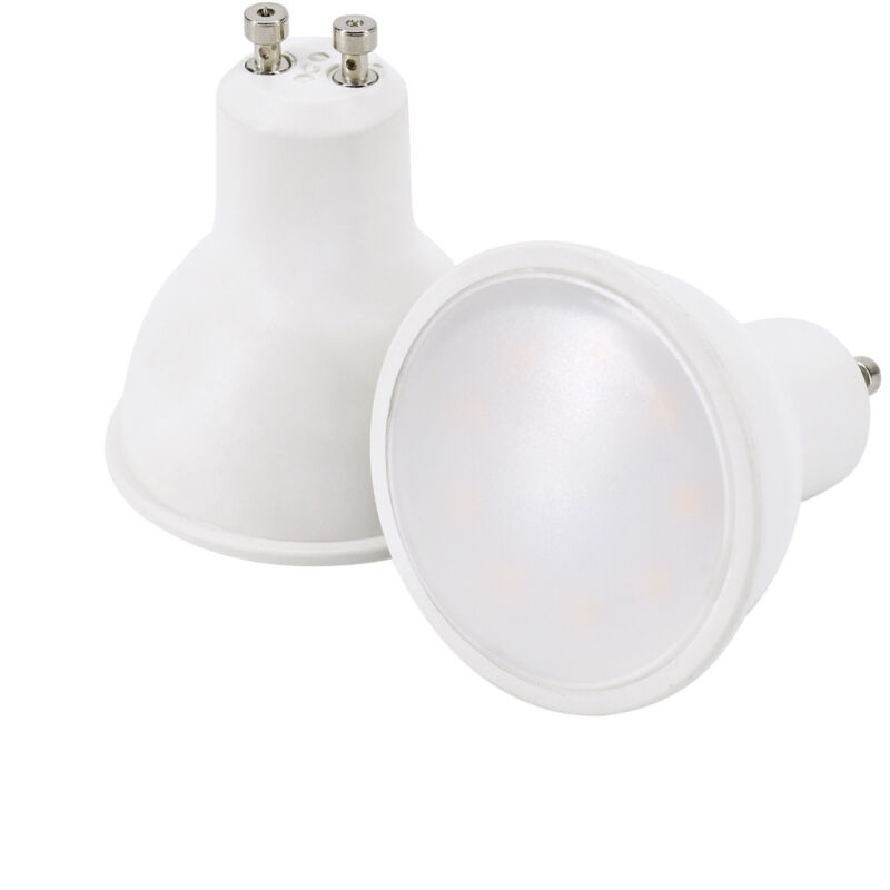 Lampadina LED GU10 8W - 720 lumen - 3000K bianco caldo - angolo 120 °