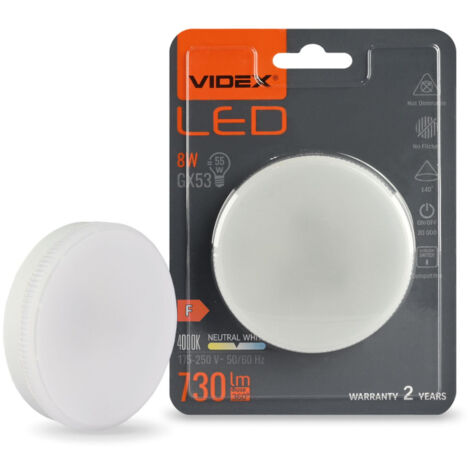 Lampadina LED GX53 8W 730lm 4000K neutra Videx Premium