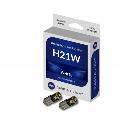 LAMPADINA LED H21W 3 SMD 3030 10-30V 115LM CANBUS