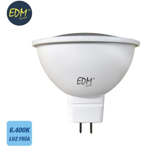 Lampadina LED MR16 5W 12V 450lm 6400K - Luce fredda - EDM - 35246