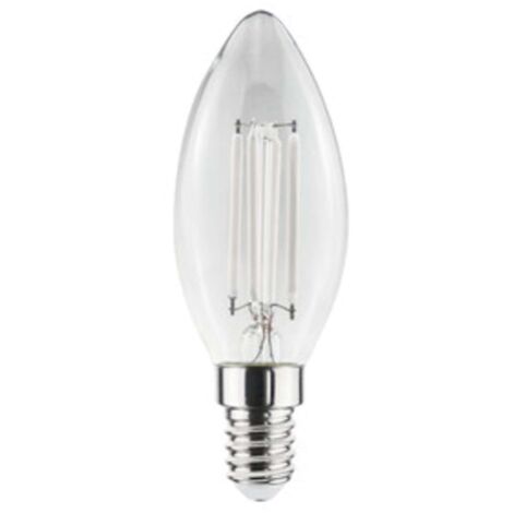 LAMPADINA LED OLIVA WHITE STICK  4,5W E14 470LM 3000K - 10 Pezzi