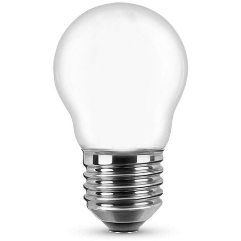 Lampadina Led Opaca a Filamento E27 G45 a sfera 4W Bianco caldo 2700K Novaline