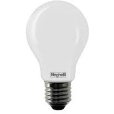 Lampadina led opale goccia tuttovetro  8w e27 4k beghelli 58091