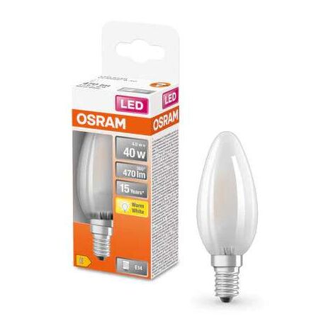 Lampadina LED Osram STAR Classic B 40 filamento, luce calda E14