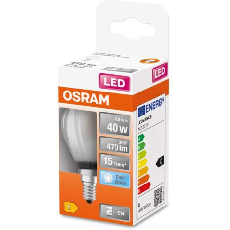 Lampadina LED Osram STAR Classic P 40 filamento Luce Naturale E14