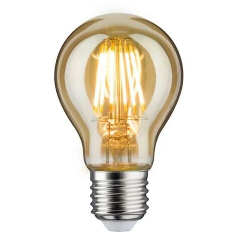 Lampadina LED E27 ST64 ambra filamento vintage decò