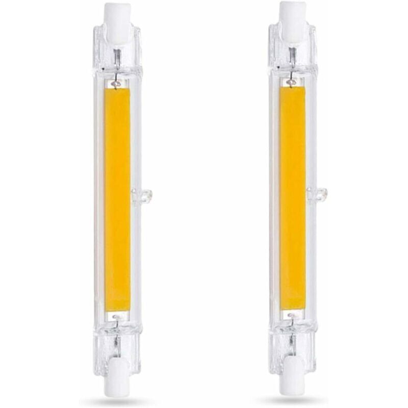 Image of Lampadina led R7S 118 mm 10 w Bianco caldo 3000 k, 1000 lm, equivalente alla lampada alogena R7S J118 80 w 100 w, non dimmerabile, Lampadina led cob