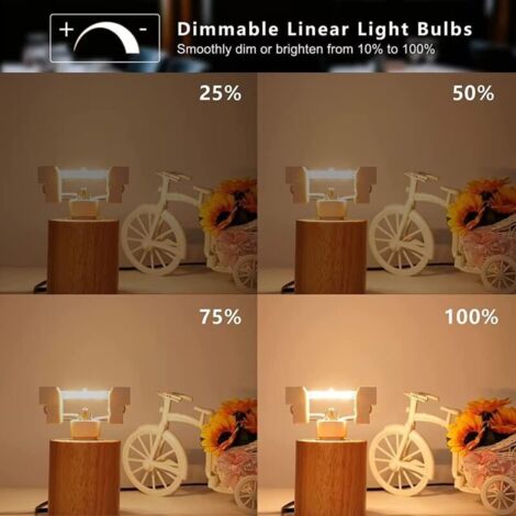 Lampadina LED R7S 118mm dimmerabile 20W a risparmio energetico COB R7S equivalente a lampada alogena J118mm 200W, bianco caldo 3000K, senza sfarfallio, 2000LM, angolo del fascio 360°, CRI 90Ra, confez