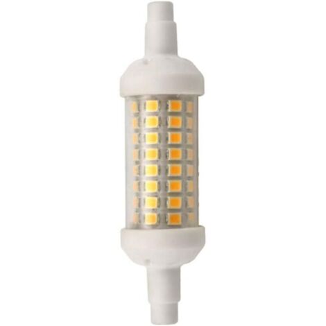 Lampadina LED R7S da 78 mm, 6 W, non dimmerabile, corpo in ceramica, SMD 2835, 220 V CA, a risparmio energetico, sostituisce le lampadine alogene, bianca.