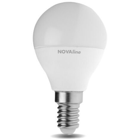 LAMPADINA LED SFERA E14 8W 3000K 806LM