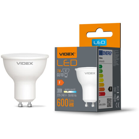 Lampadina LED spot MR16 GU10 7W 600lm 3000K Videx