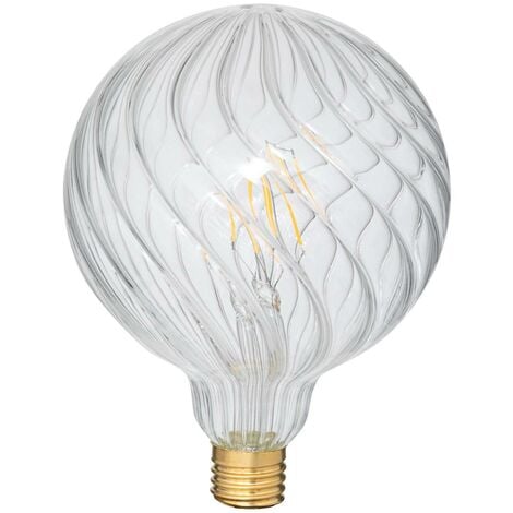 Lampadina led striata d12,5 cm trasparente - Atmosphera créateur d'intérieur