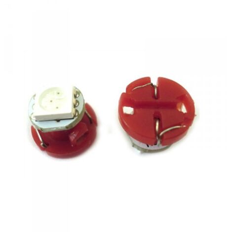 Lampadina Led T4.7 1 Smd 5050 Rosso Luce Cruscotto e Strumentazione 12V DC