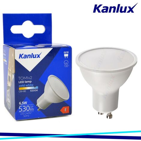 kanlux faretto led gu10 7w luce fredda smd lampada dicroica 500