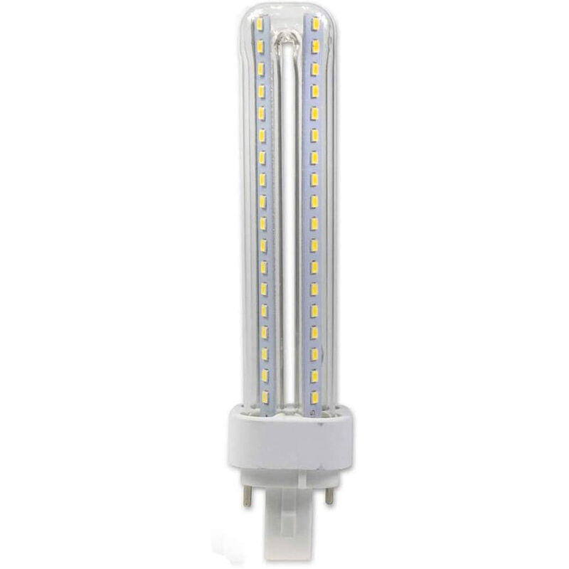 Image of Lampadina led tubolare attacco G24 15 Watt 2pin luce fredda 6500k risparmio energetico