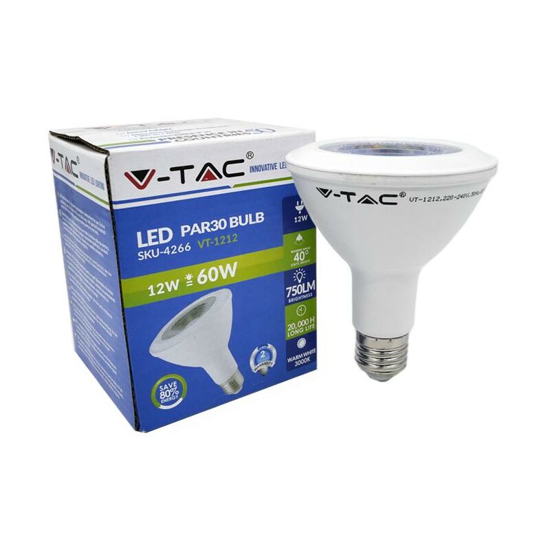 LAMPADINA LED 12W PAR30 E27 BIANCO FREDDO 6000K - Luce FREDDA