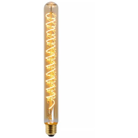 Lampadina LED vintage dimmerabile tubolare ambra E27 4,9W