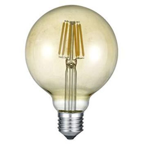 Lampadina Led Wire Ambrata E27 6W Globo GD Trio
