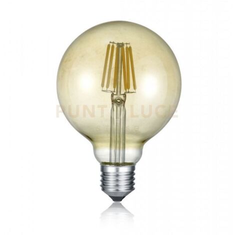 LAMPADINA LED WIRE GLOBO AMBRA INTESITA' REGOLABILE CON INTERRUTTORE 8W, 806LUMEN, 2.700K D.12,5CM H. 17,3CM