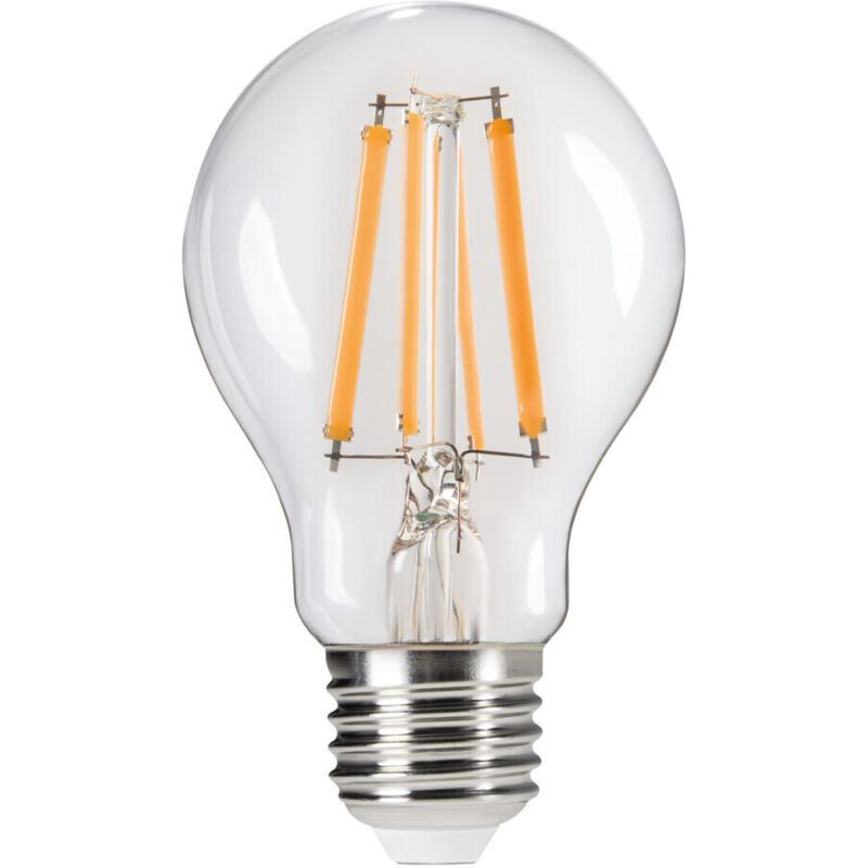 Ampola led A60 E27 – 7W – Bianco caldo – Vetro trasparente – step dim