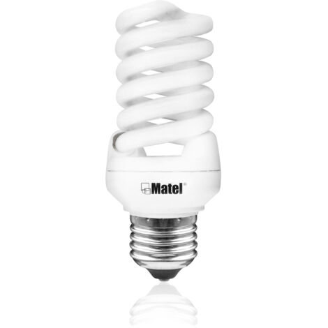 Lampadina matel spirale micro e27 25w a luce fredda a basso consumo