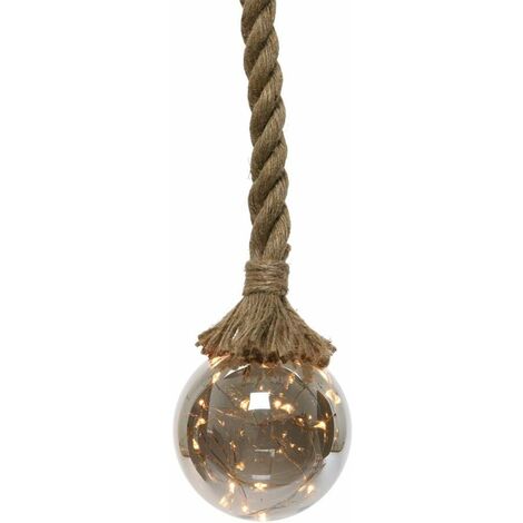 Lampadina Micro Led Sfera Opaca e Luminosa Bianco Caldo ø10x80cm