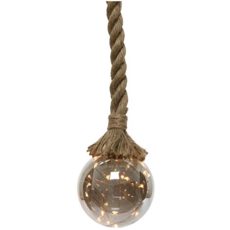 Lampadina Micro Led Sfera Opaca e Luminosa Bianco Caldo ø10x80cm