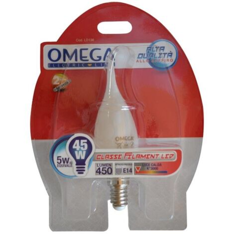 LAMPADINA MILKY A CANDELA CON FILAMENTO 4W E27 3000K