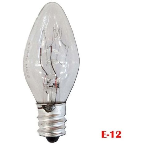 EDM Lampadina Mini Candela Trasparente 7w E-12