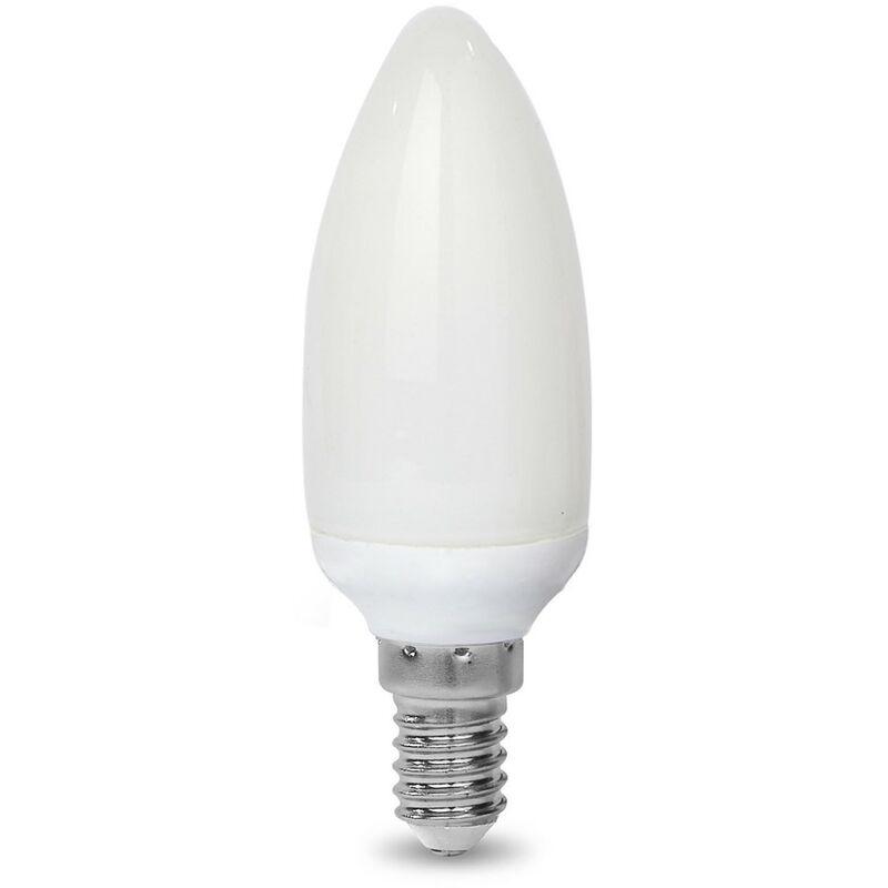 Image of Lampadina oliva basso consumo risparmio energetico E14 11 watt luce bianca 6500K